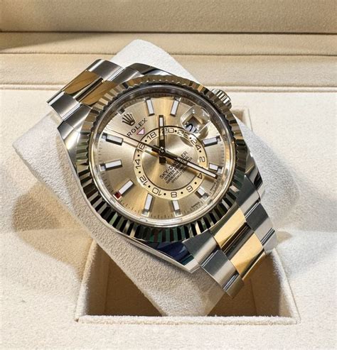 rolex sky dweller bicolor